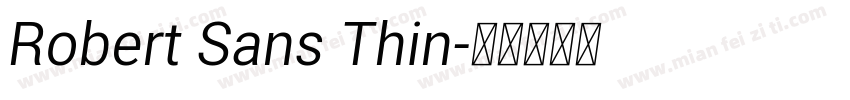 Robert Sans Thin字体转换